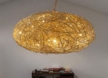 lighting: HÄNGELEUCHTE OVALE GOLD 70 X H 30 CM ODER 110 X H 50 CM | CATELLANI & SMITH