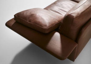 furniture: ALATO:MODULAR SOFA WITH STRUCTURE IN METAL, WITH ELASTIC BELT SPRING SYSTEM STRETCHED OVER A METAL FRAME. PADDING IN HIGH-RESILIENCE POLYURETHANE FOAM, UPHOLSTERY IN THERMO-BONDED FIBRE WITH STRETCH JERSEY. SEAT AND BACK CUSHIONS IN 100% EUROPEAN, CHANNEL | ARCHONTIKIS - BLACKTIE