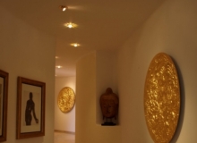 lighting: STCHU MOON 8 DIAM.80-120CM,GOLD-SILVER